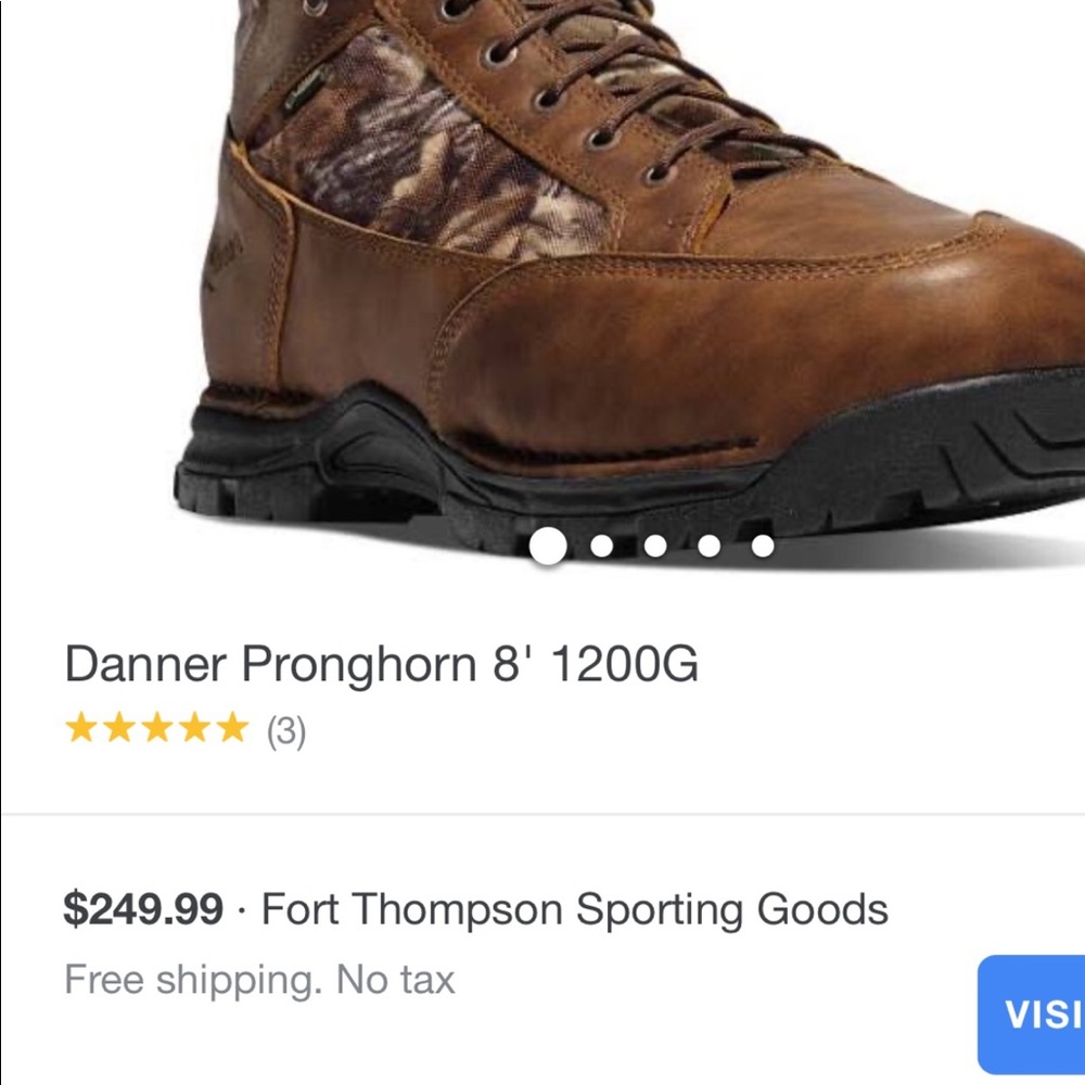 Danner 1200 gram Camouflage hunting boots